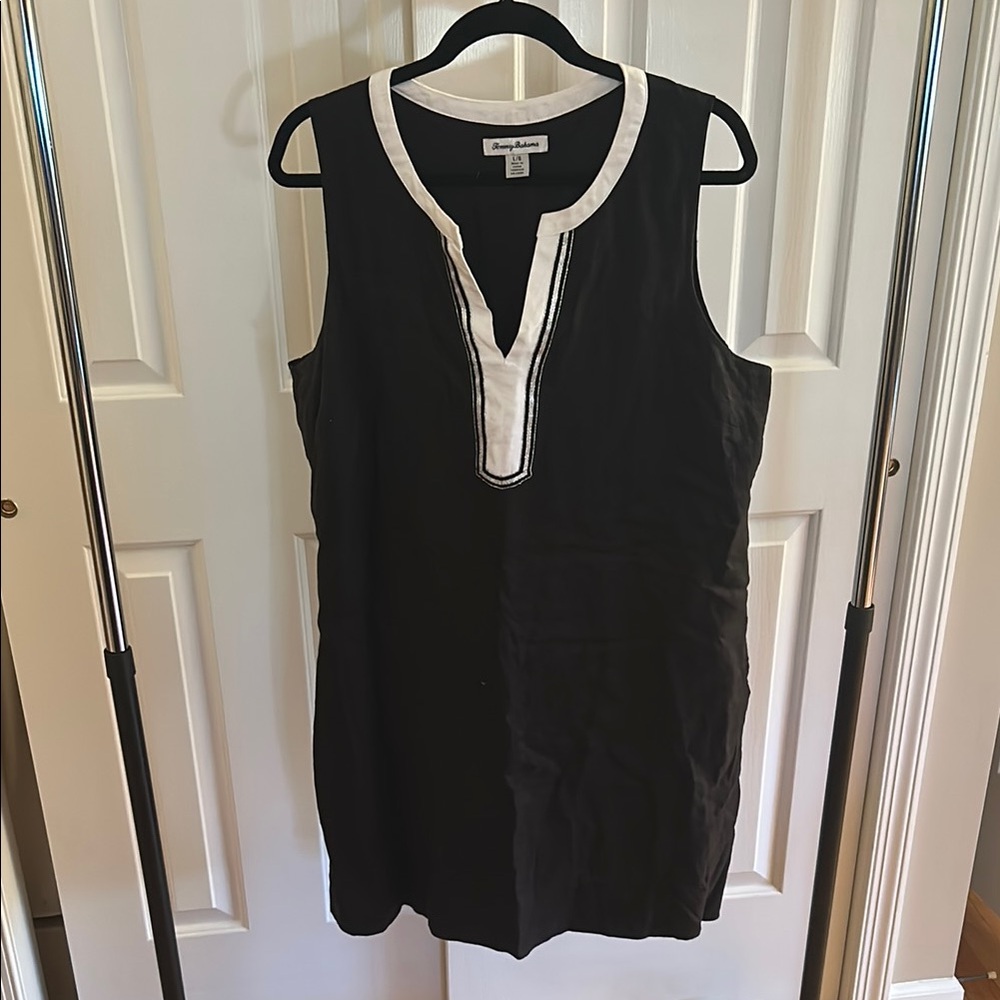 Tommy Bahama Black and White Sleeveless Dress